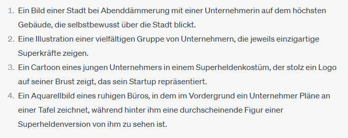 ChatGPT macht aus einem Prompt die Prompts für die Bildgenerierung