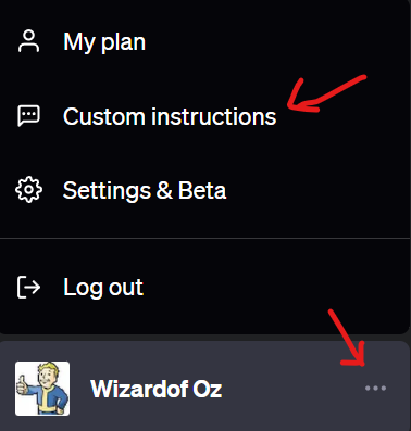 ChatGPT Prompts - Custom Instruction 1