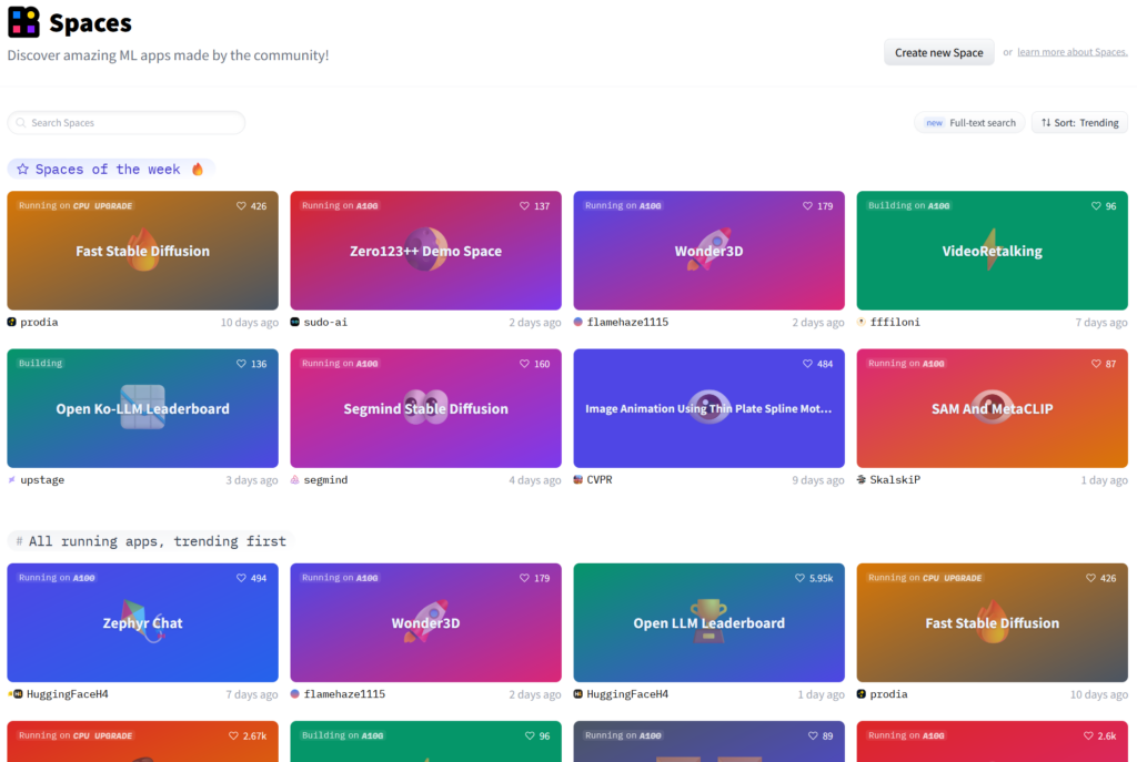 Huggingface Space - Der Spielplatz für die KI Tools von morgen