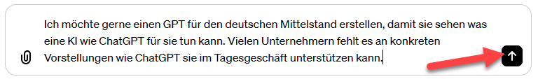 Nach der Formulierung deiner Anweisung übernimmt ChatGPT den Rest